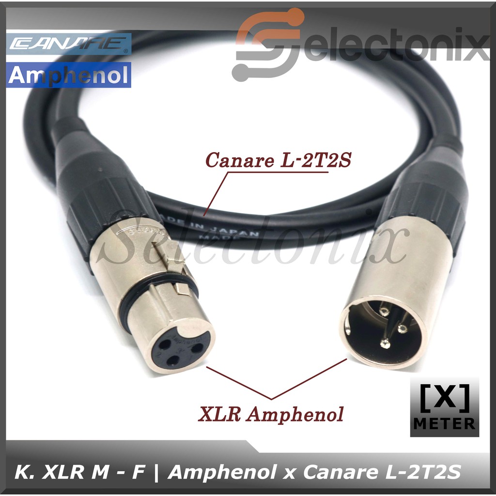 Kabel Mic XLR Male - Female | Amphenol x Canare [Request]