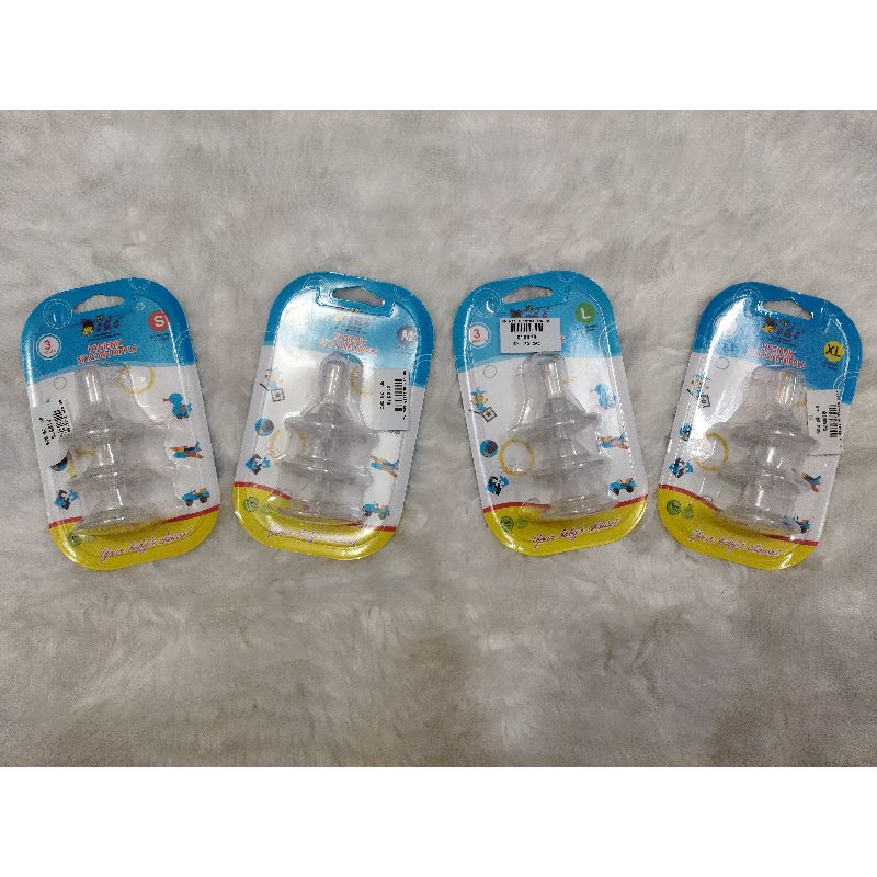 Dodo Hygienic Silicone Nipple/ Dodo Nipple Blister Isi 3 / Karet Botol Susu Anak&Bayi