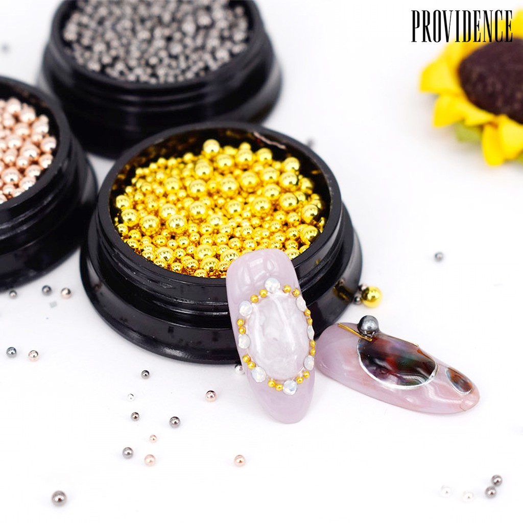 Providence Bola Metal 3d Untuk Dekorasi Nail Art Diy