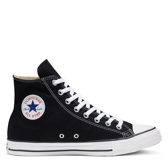 Converse All Star Sepatu Sekolah Pria Wanita Anak Sd Smp Sma Kuliah Nb Tali Full Hitam M1 Termurah