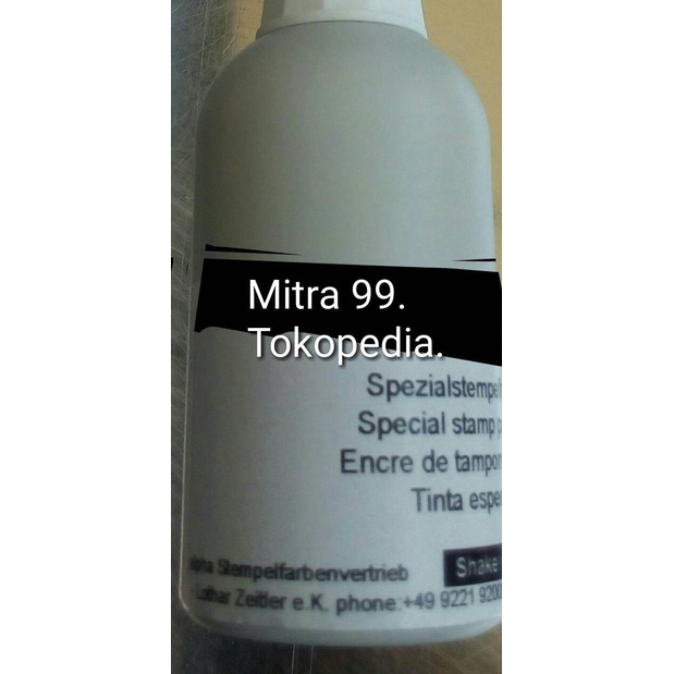 

Ink | Tinta Stempel Plastik. Fast Dry. Warna Putih.