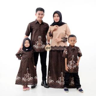  COUPLE  KELUARGA  BAJU  BATIK KELUARGA  SET RENDA Shopee  