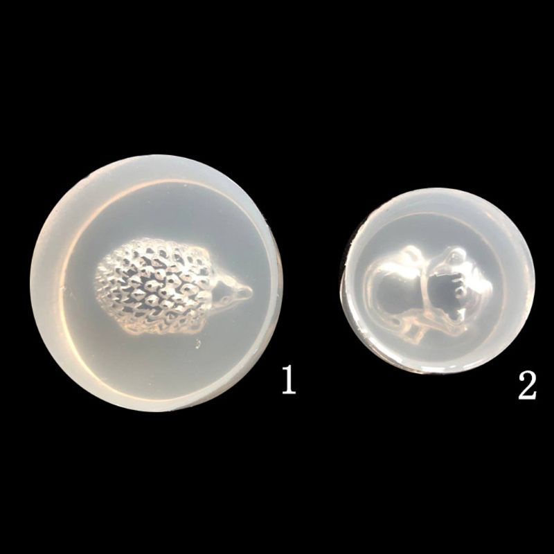 SIY  Mini Hedgehog Dog Pendant DIY Silicone Molds Resin Casting Jewelry Making Tools