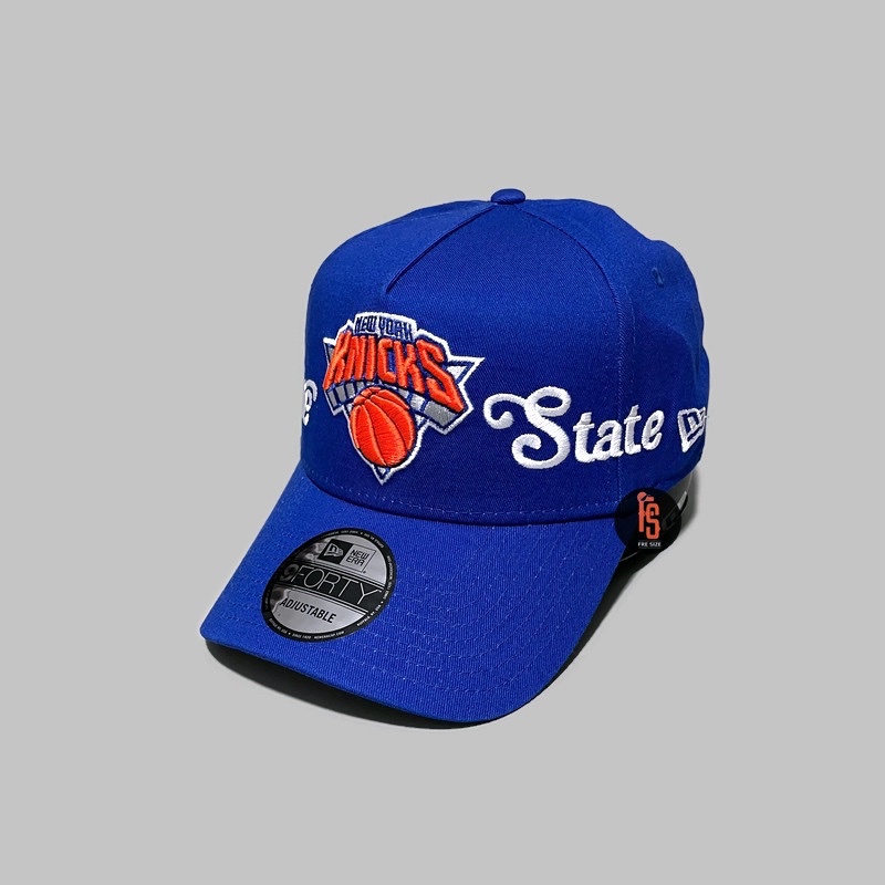 TOPI NEW ERA ORIGINAL A FRAME NICKNAME NEW YORK KNICKS BLUE