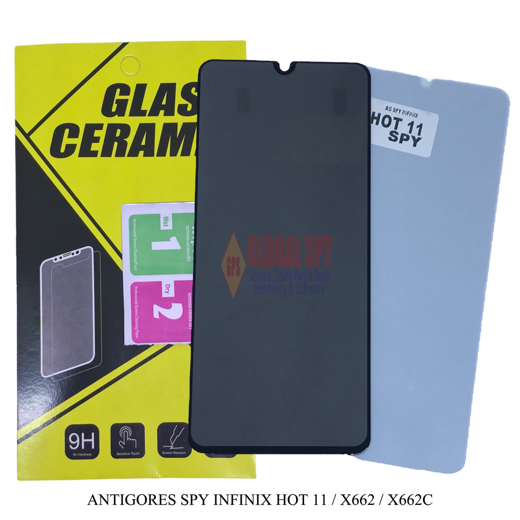 SPY INFINIX HOT 11 / ANTIGORES / TEMPERED GLASS INFINIX X662 / X662C