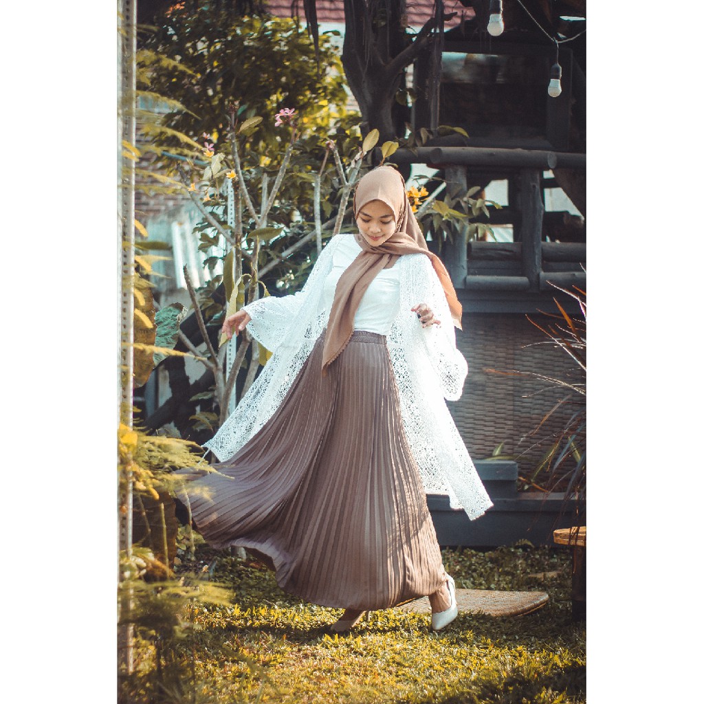 ROK PLISKET JUMBO (256XXL) PRISKET PANJANG JUMBO PLEATED SKIRT FLARE SKIRT MAYUNG FLOWY REMPEL