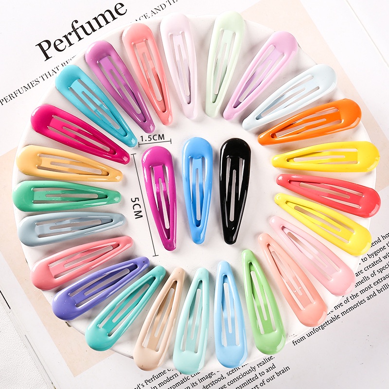 Korean Womens Hair Accessories Children's Hairpin Candy Color BB Clip Bangs Clip Wholesale Sweet Heart Jewelry