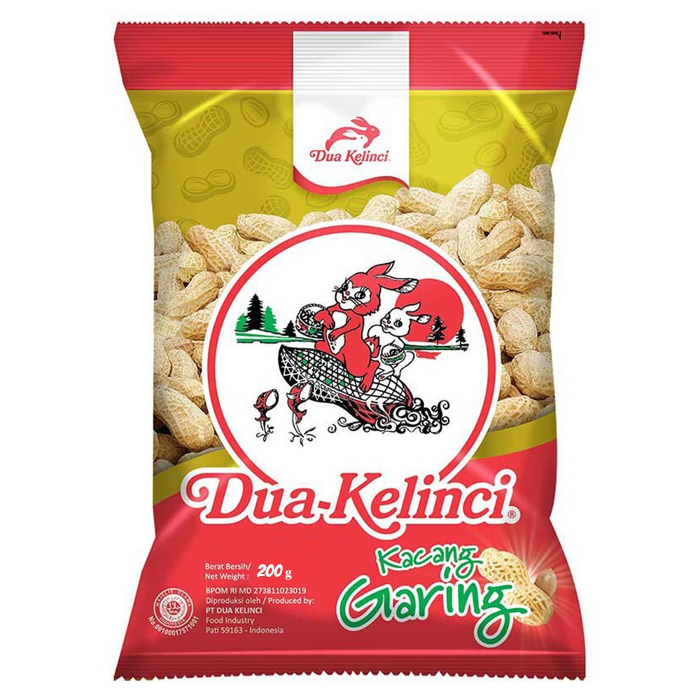 

DUA KELINCI KACANG GARING 200 gram - Kacang Kulit - Cemilan - Shopee Mart