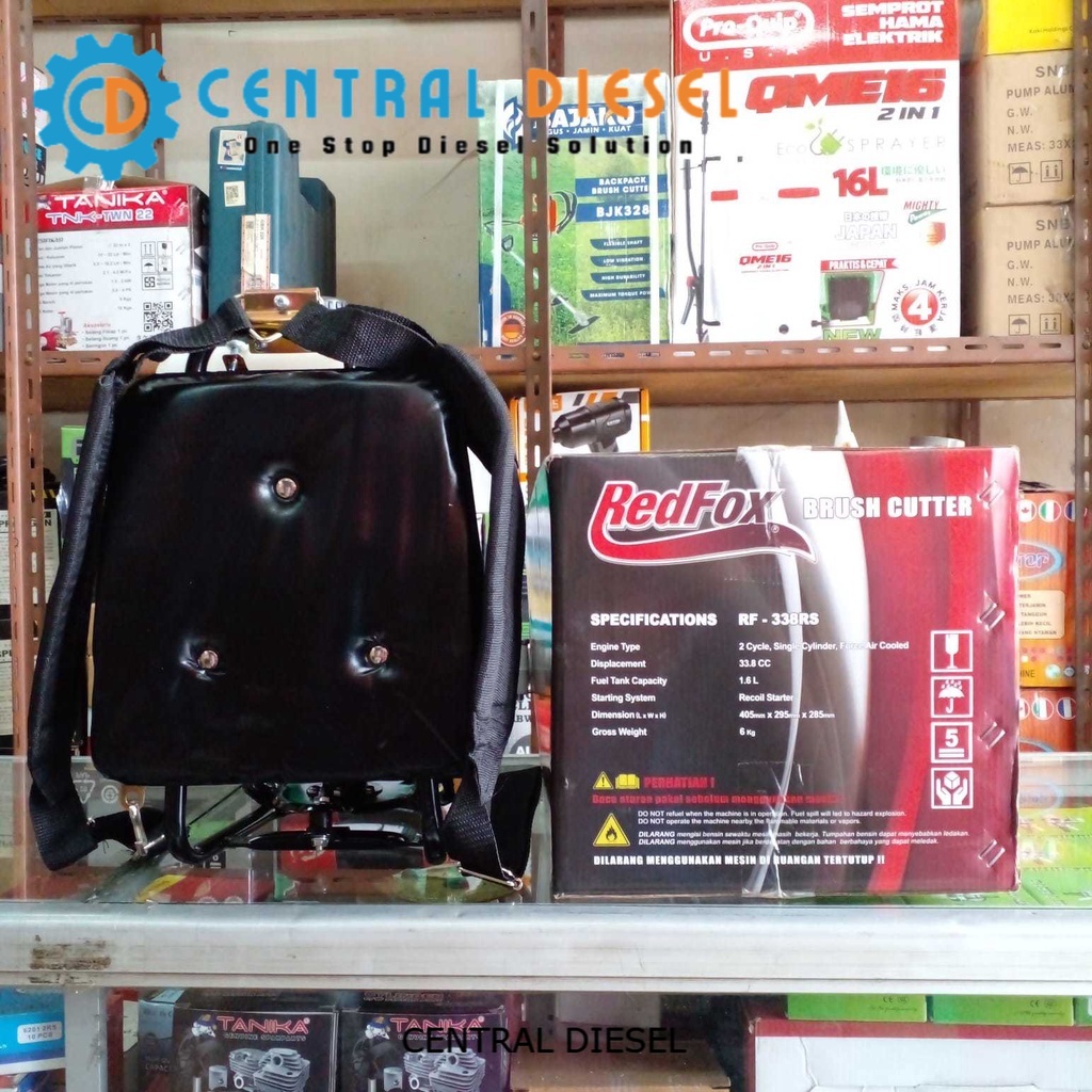 Brushcutter/ Mesin potong Babat rumput Redfox RF-338RS
