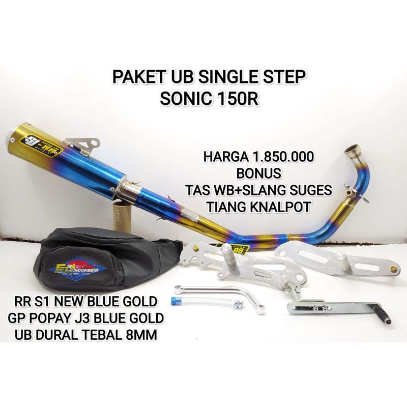 Paket knalpot sonic 150R sj88 sj-88 sj 88