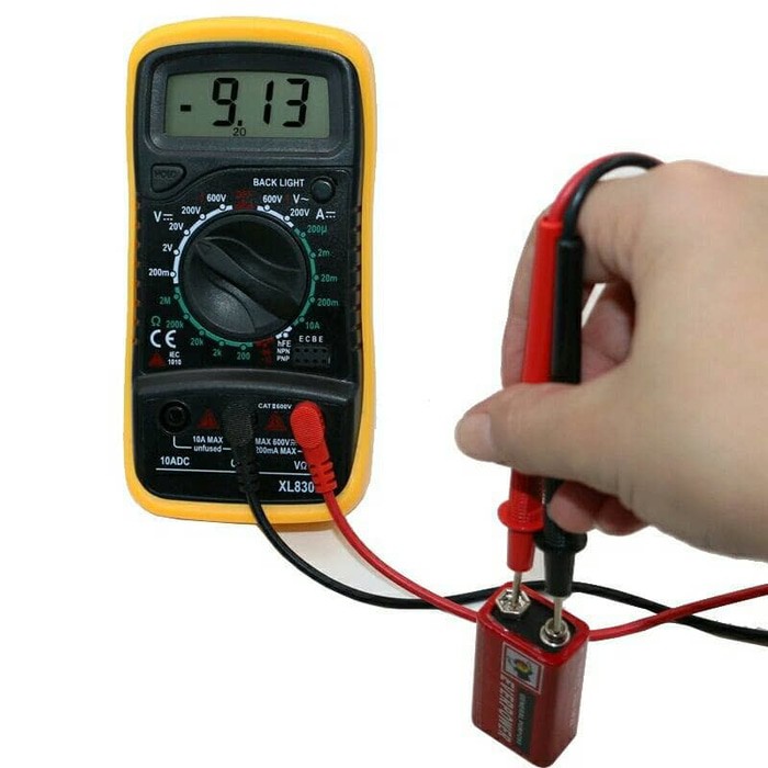 Pengukur Multimeter Digital with Led LCD Backlight Avometer Multitester