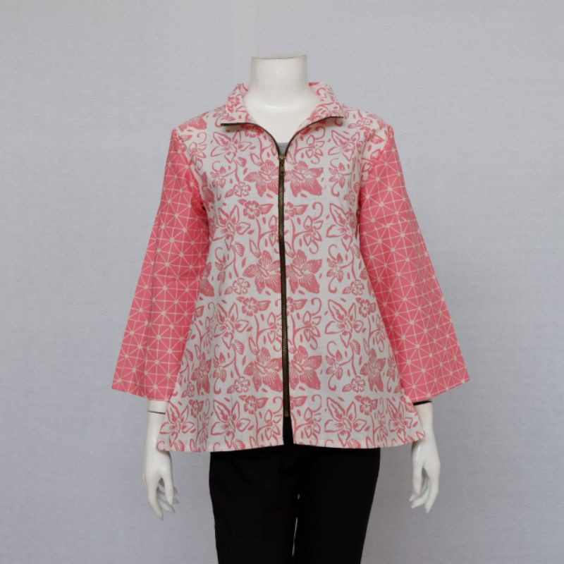 Baju Kerja Wanita | Blus Blazer Namira 02 | Atasan Batik Modis  Simpel