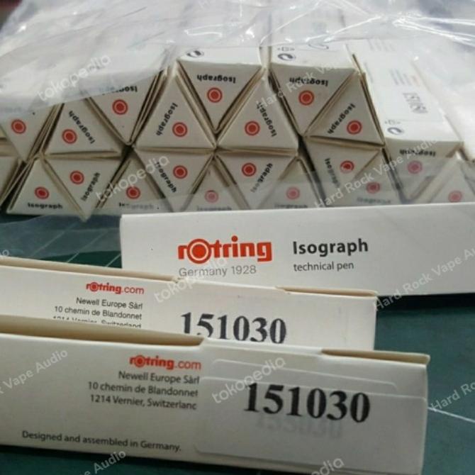 Pulpen pen rotring isograph rapido barang baru stok baru