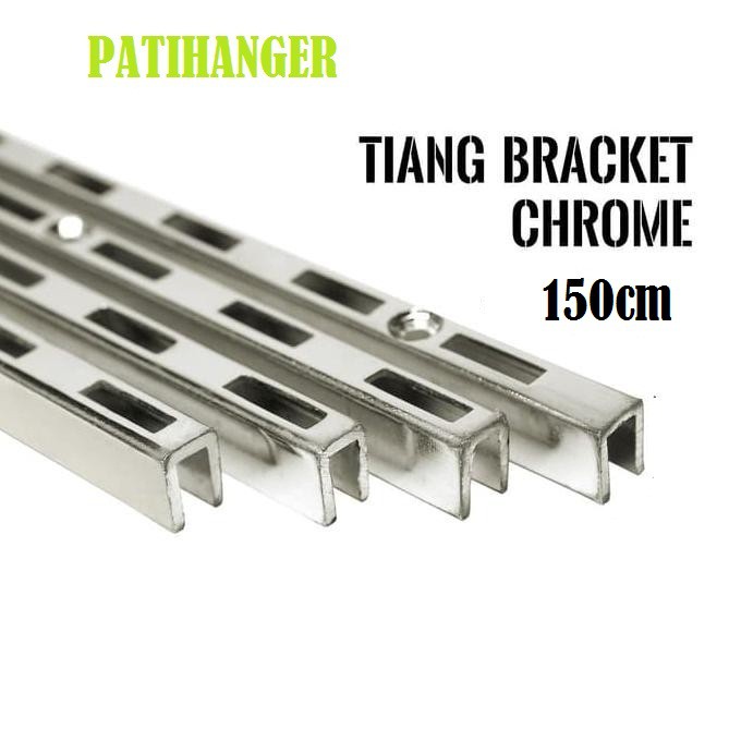 Tiang Braket / Rel Braket Kaca 150cm