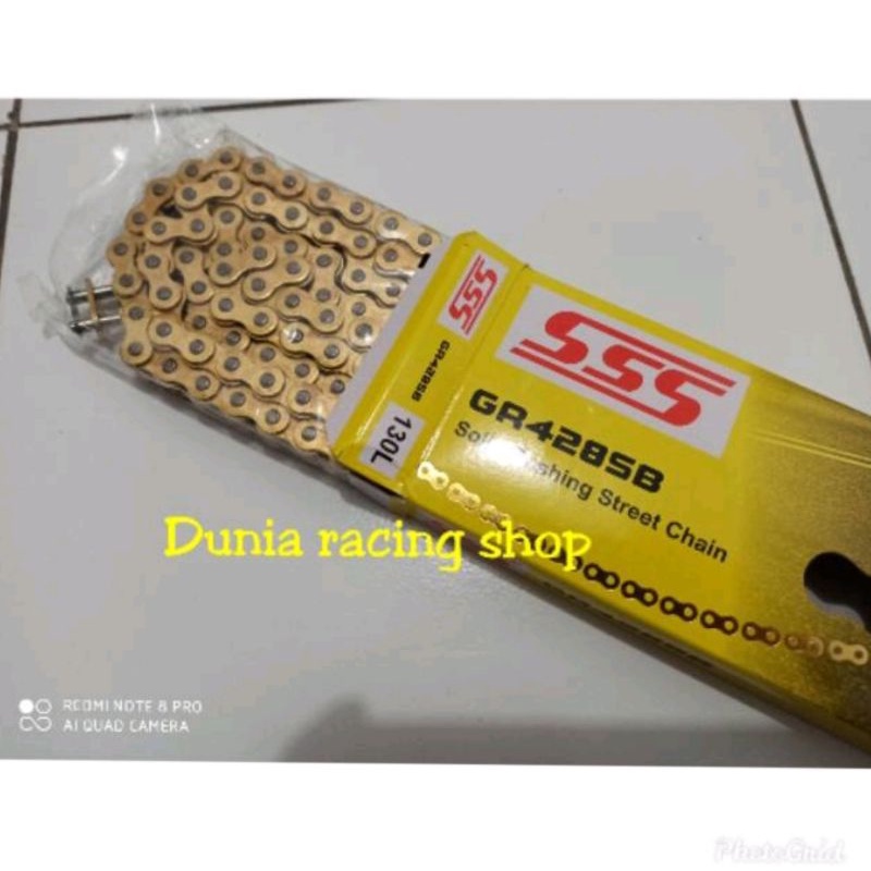 Rante SSS Rantai 428H 110L 130L Gold Original SSS Rante Rantai Racing Rante Gir SSS Gear SSS