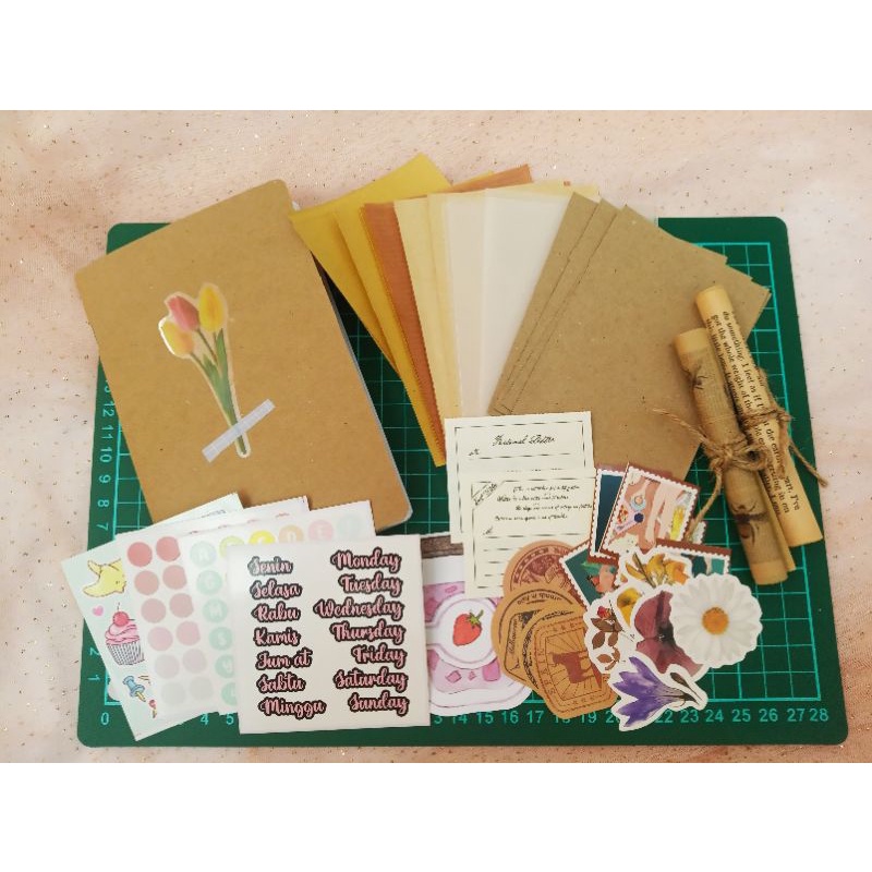 

40++ ITEM MINI JOURNALING KIT / JOURNAL KIT UNTUK PEMULA / SCRAPBOOK