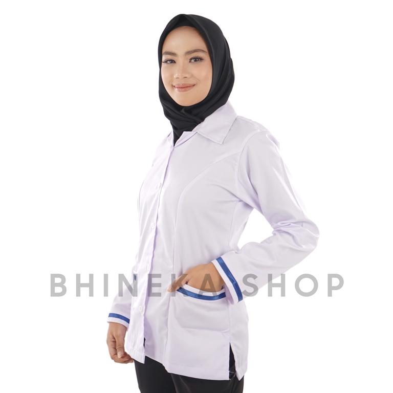 Baju Dinas Putih Wanita PDH Putih Kemeja Kerja Pns Wanita Kemeja Dinas Putih Perawat Baju Putih PNS Wanita Seragam Putih PNS Kemeja Putih Kerja