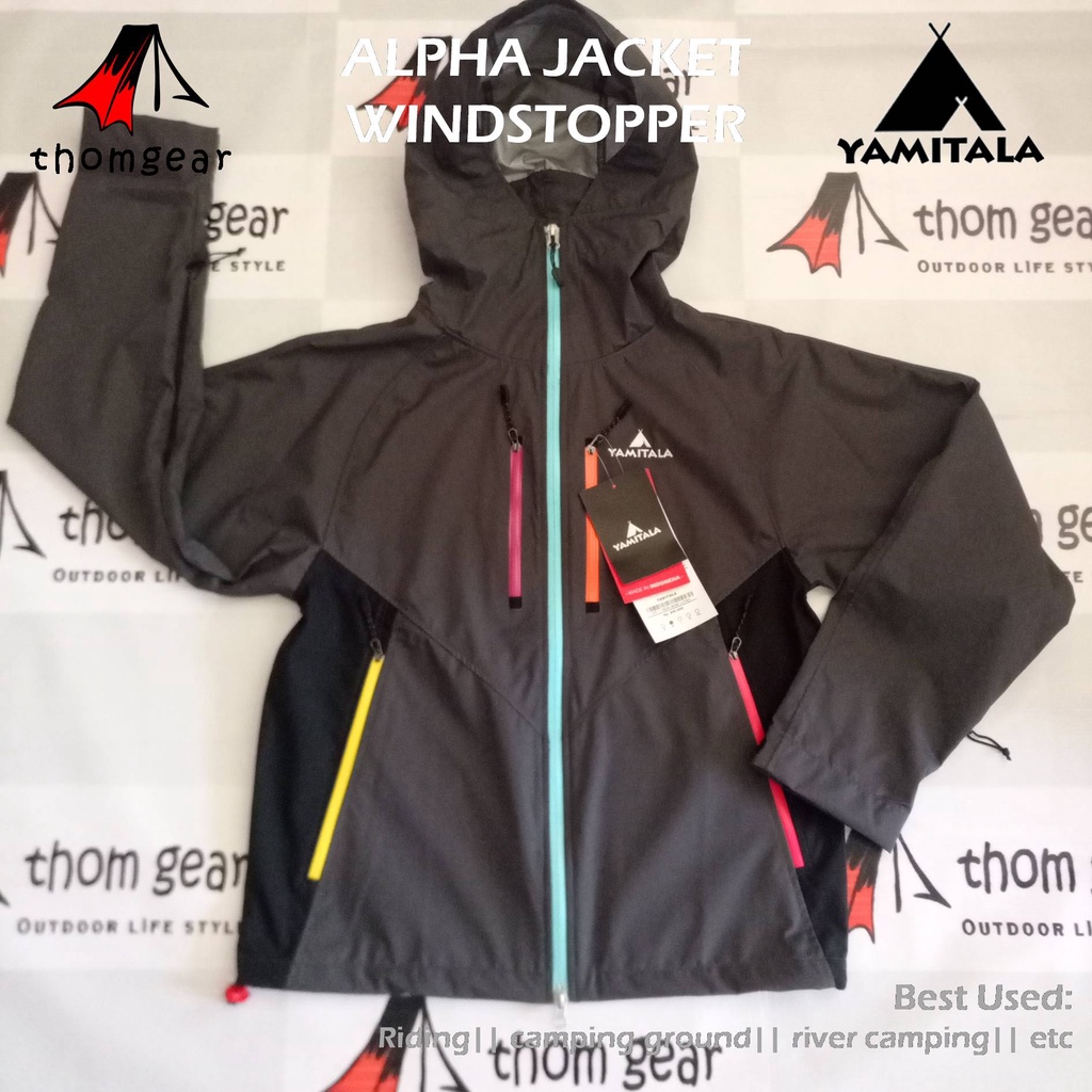 Yamitala Jaket Gunung Soft Shell Alpha Jacket Olahraga Breathable Hodei Bersepeda Windrunner Windproof Sepeda Hiking Gunung Pria Wanita Water Resistant Thomgear Krucil Probolinggo