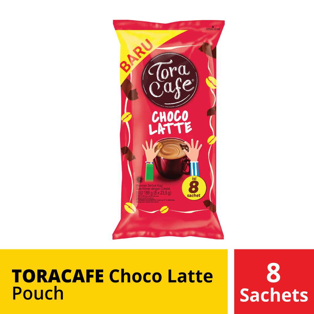 

PROMO TORACAFE CHOCO LATTE POUCH 8 SACHET @23,5 GR TERMURAH