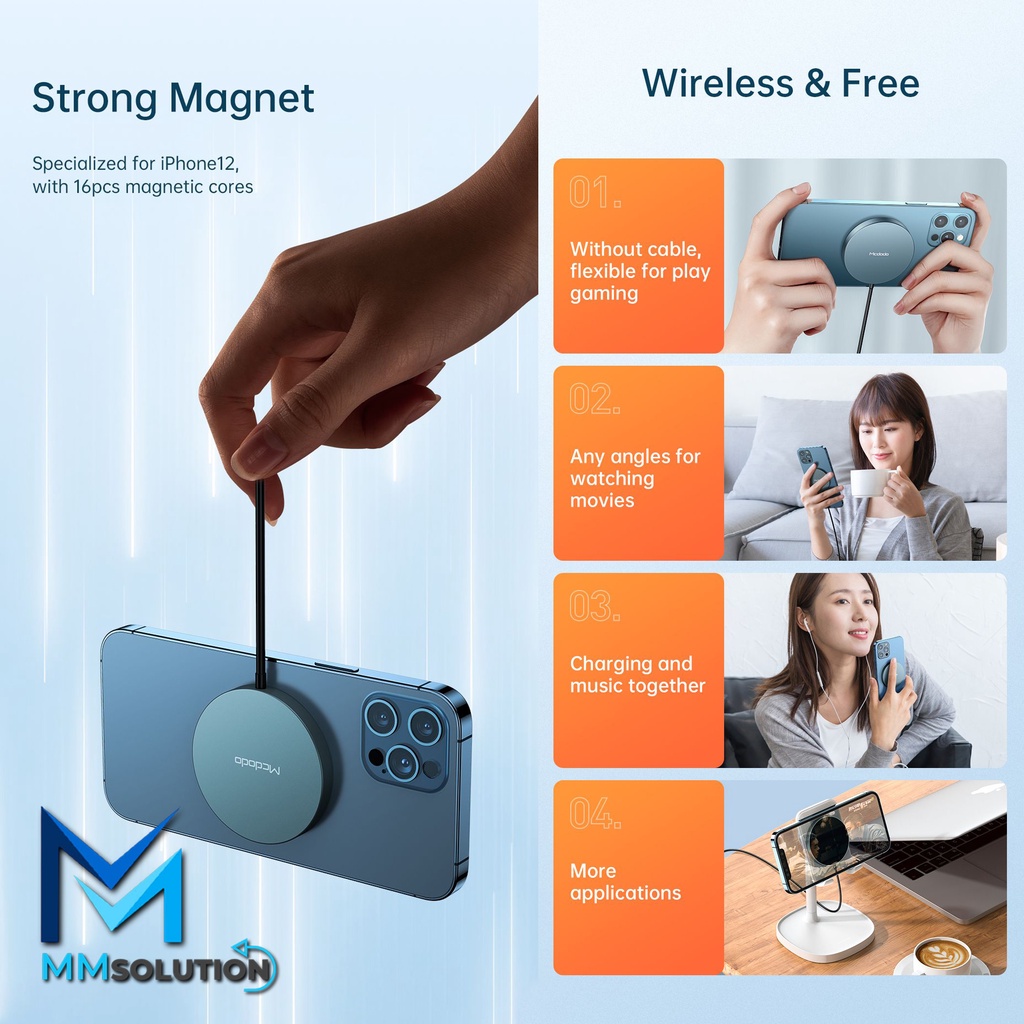 MCDODO CH-8721 Magnetic Wireless Charger Magsafe