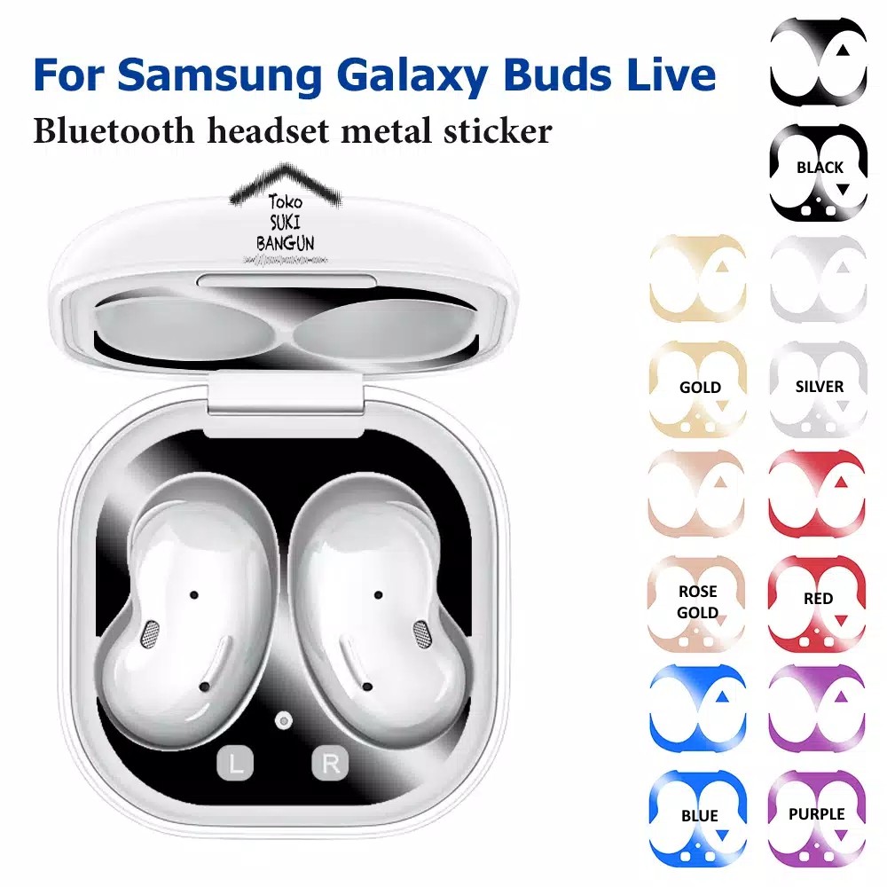 Casing Samsung Galaxy Buds Live Thin Metal Dust Guard Anti Debu Case