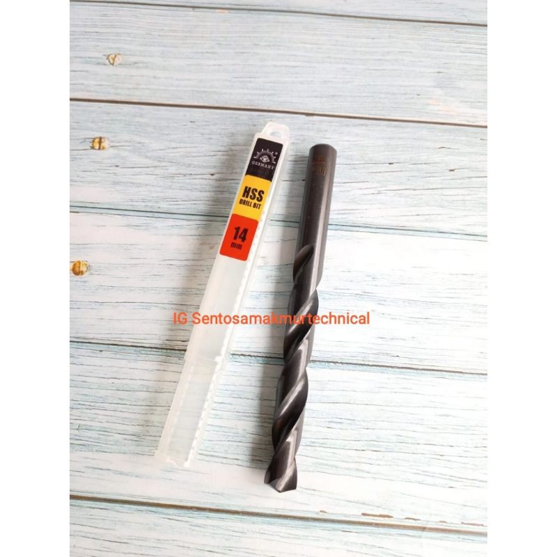 TJAP MATA 14 MM Mata Bor Besi HSS Drill Bit Tjapmata 14mm