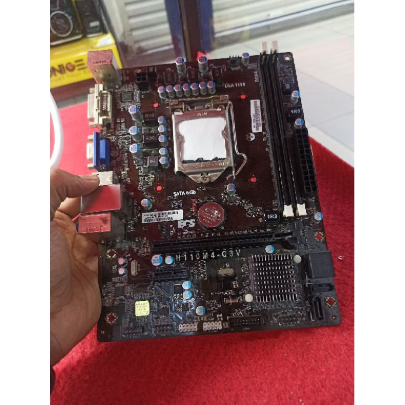 motherboard Intel ECS H110 soket 1151 ddr4 murah bergaransi