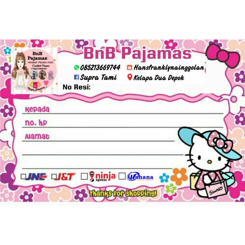 

HARGA PER PCS, LABEL PENGIRIMAN BARANG ONLINE SHOP ( MINIMAL ORDER 100 PCS )