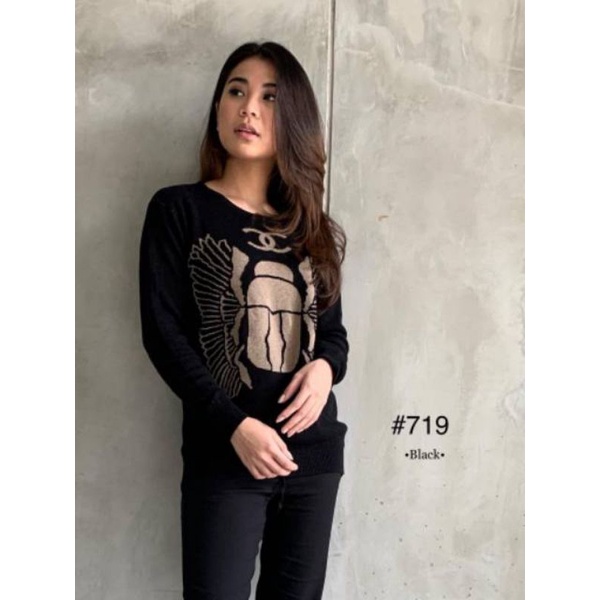 BLUS RAJUT IMPORT WANITA BAJU SYAHRINI PREMIUM