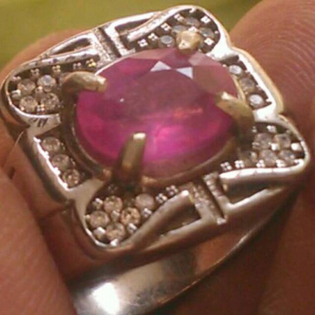 Batu Permata Natural Pink Sapphire Safir Top Luster Asli Alam