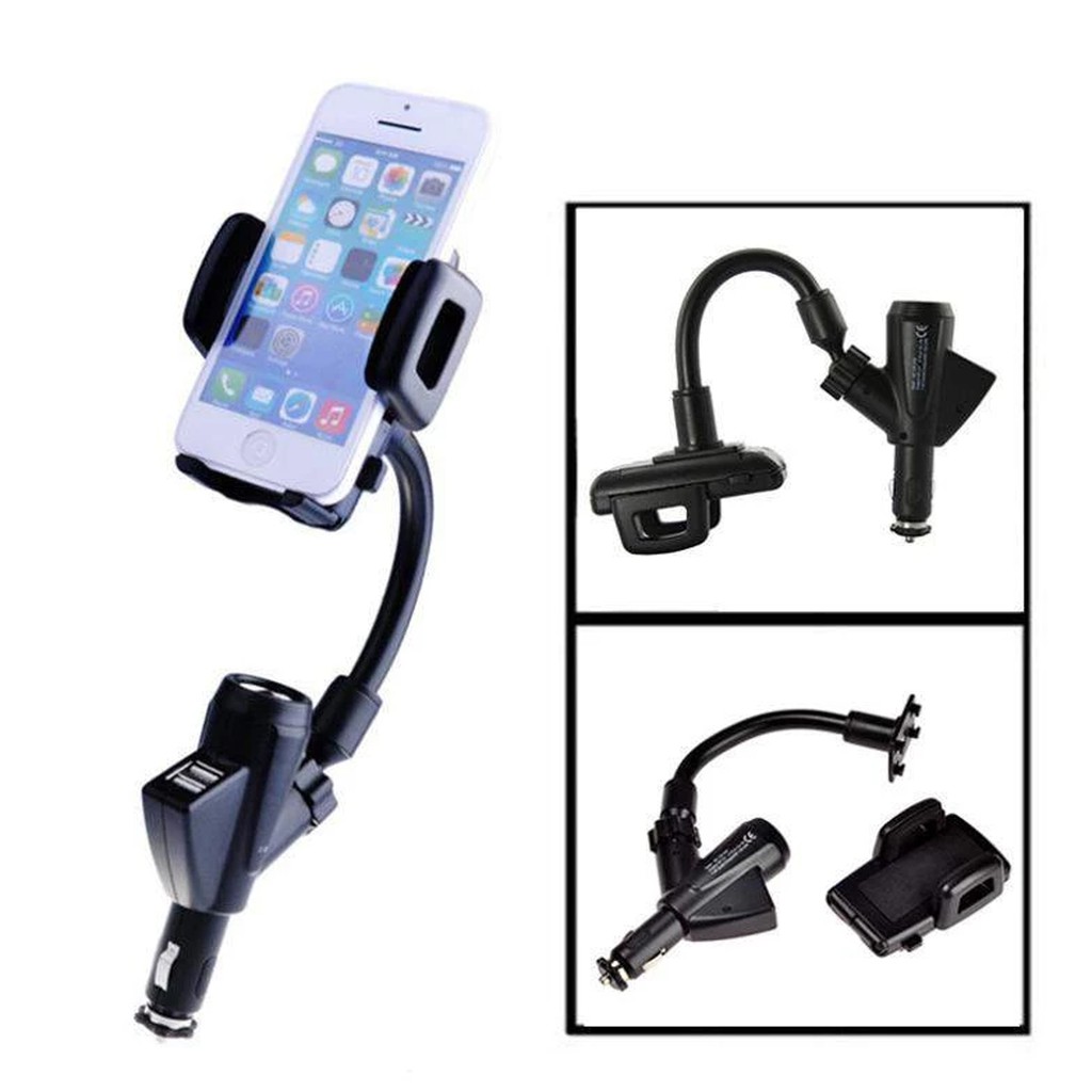 Charger Mobil Plus Holder Smartphone Murah