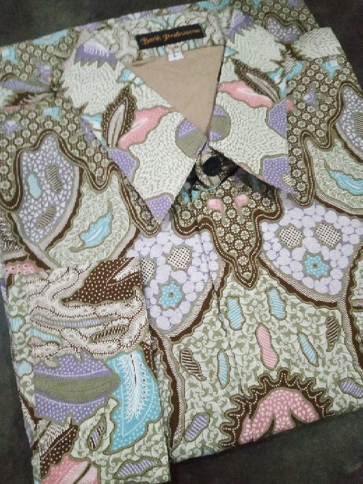 Wulu Pamulyan #2 Kemeja Batik Pria Lengan Panjang Hem Seragam Katun Printing Furing Premium Modern