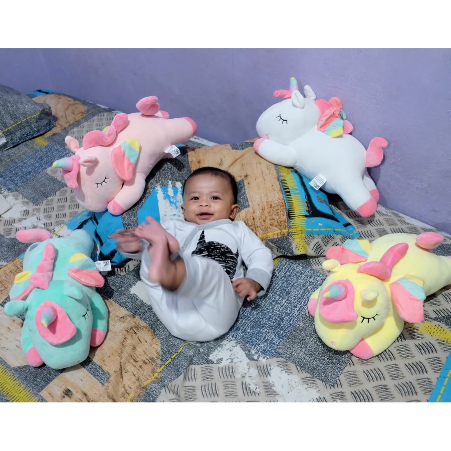 Boneka soft Unicorn Sayap Import  Kuda pony baby kids animal angel boneka unicorn sayap import