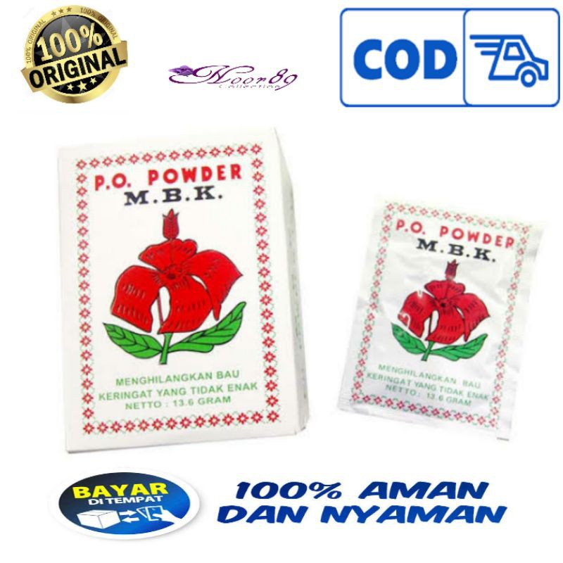 MBK BEDAK PUTIH BOX 12 SACHET bedak ketiak  penghilang bau ketiak