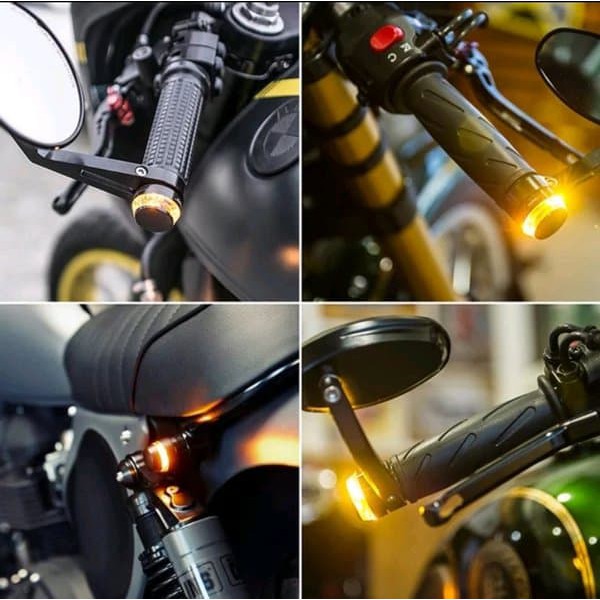 Lampu DRL Sein Jalu Motor Lampu Sen Handle Stang Motor Waterproof 2pcs