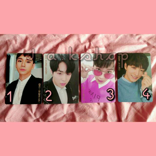 OFFICIAL WANNA ONE PHOTOCARD I PROMISE U KPOP I.P.U ONG SEONGWU HA SUNGWOON LAI GUANLIN YOON JISUNG