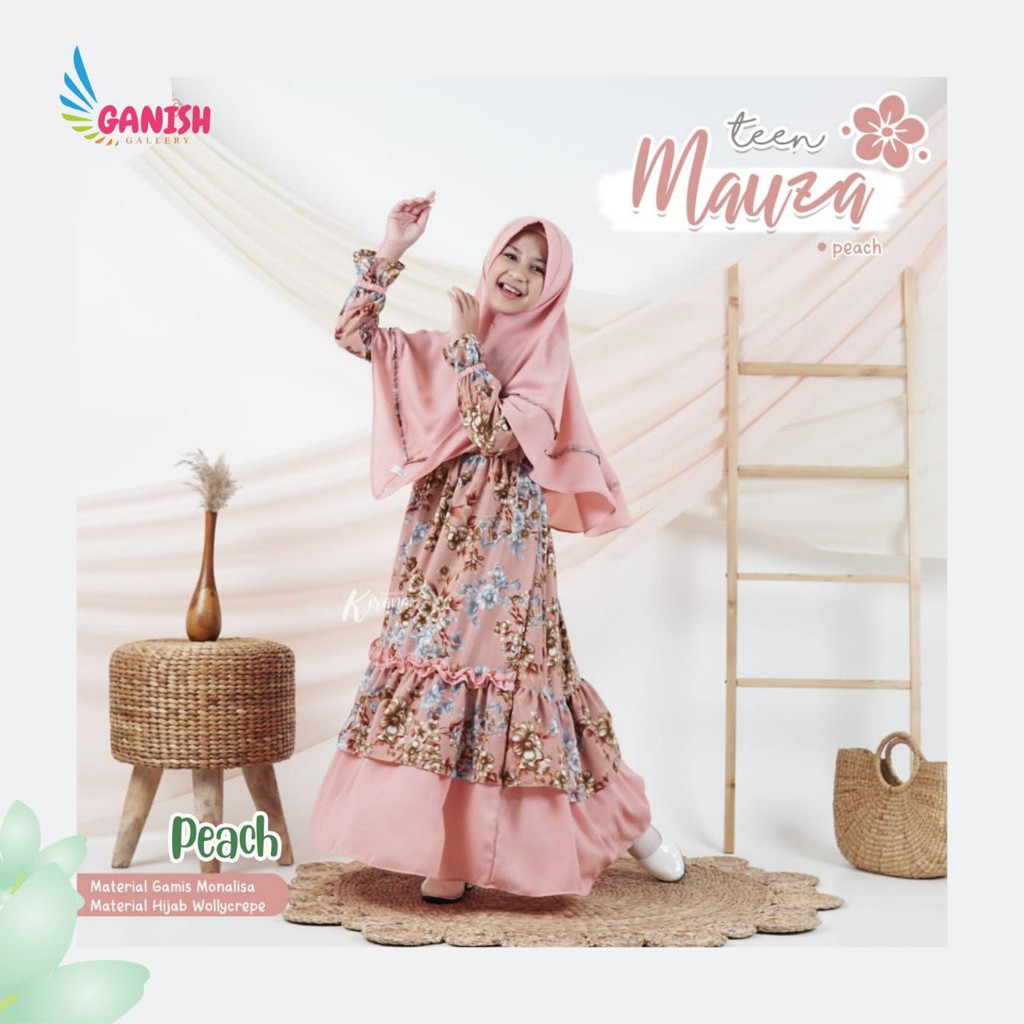 GAMIS REMAJA TERBARU BAJU MUSLIM ANAK REMAJA PEREMPUAN SET HIJAB SYARI