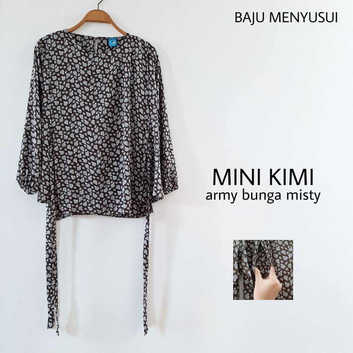 MAMIGAYA Baju Menyusui - MINI KIMI | Blouse Menyusui Lengan Panjang