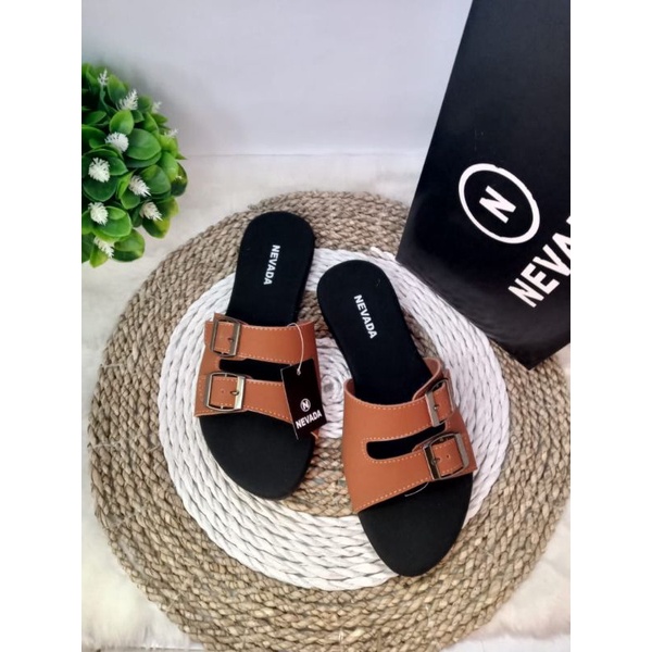 sandal flet slop NVD wanita SLG/nevad terbaru