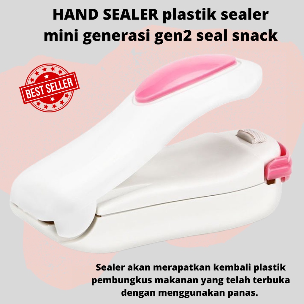 TERBARU!! HAND SEALER plastik sealer mini generasi gen2 seal snack