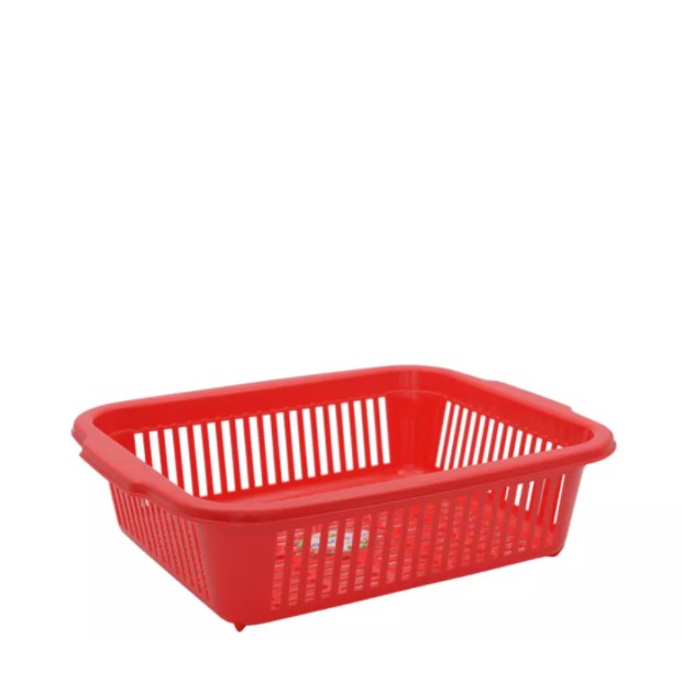 Lion Star Basic Home Keranjang Sayur Buah Multiguna 105 Segi Plastik Wadah Nampan Bolong Bolong