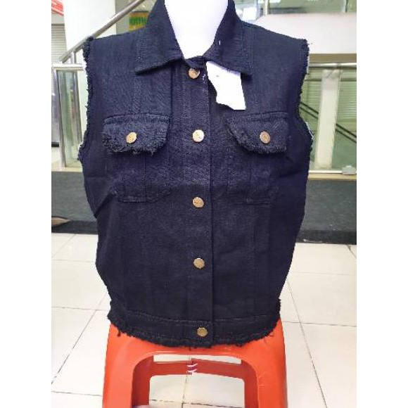 Baru BQT Rompi Jeans wanita Putih Pink Coklat Hijau Tebal 07 Terkini`