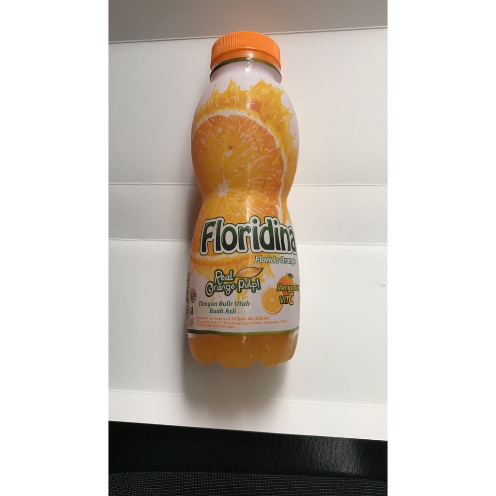 

Floridina Jeruk Botol 350ml / Florida Orange 350 ml / Dus Grosir Pulpy