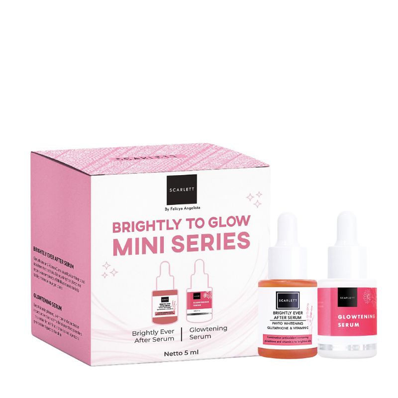 SCARLETT ORI WHITENING BRIGHTLY TO GLOW MINI SERIES/ DOUBLE GLOW/ PAKET GLOW UP SCARLETT/ BRIGHTLY E