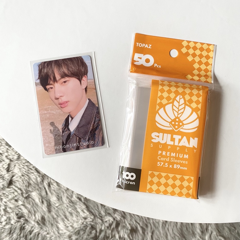 Sultan Topaz 57.5x89mm Inner Sleeve Photocard Kpop Game Card Binder Plastik Pelindung Kartu