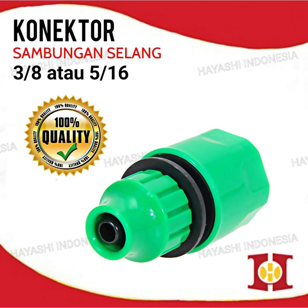 Konektor Selang Pompa 3 per 8 dan 5 per 16 DC 12V Quick Release-5 pcs