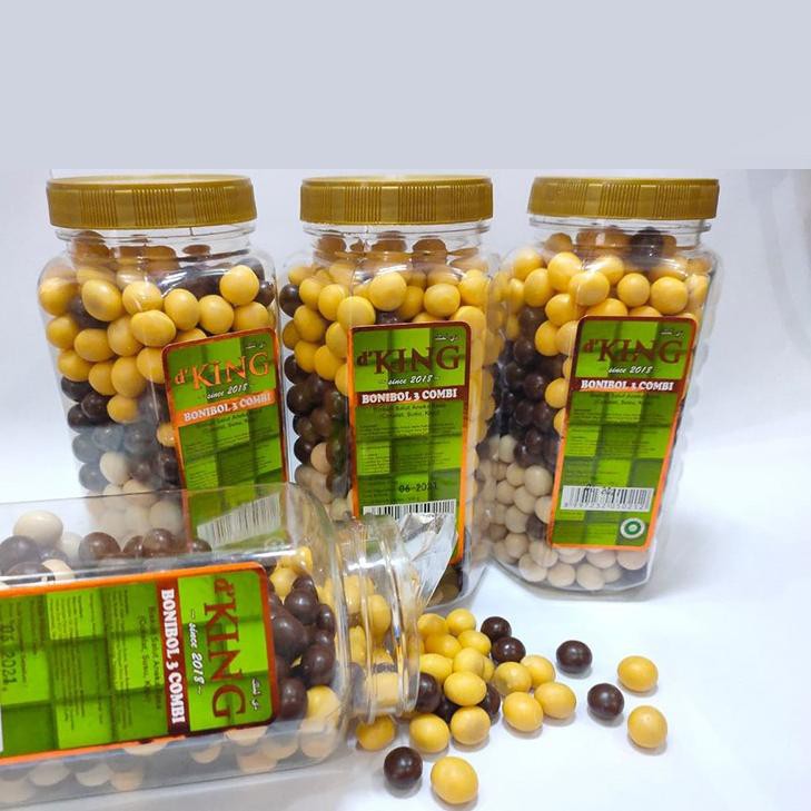 

BEST D'KING BONIBOL BISKUIT SALUT COKLAT BENTUK BOLA MINI 1 TOPLES 250 GRAM