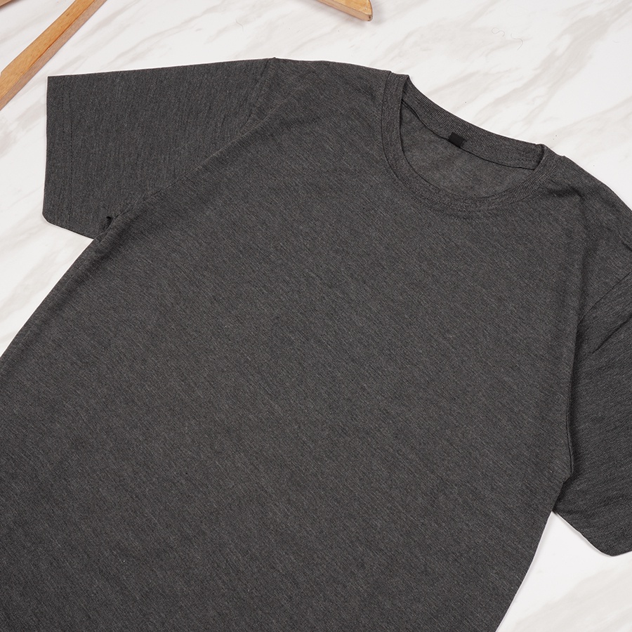 [LANGSUNG DARI PABRIK] Kaos Polos cotton combed 30s premium / ONECK / unisex / tangan pendek / baju pria-Abu Misty Tua