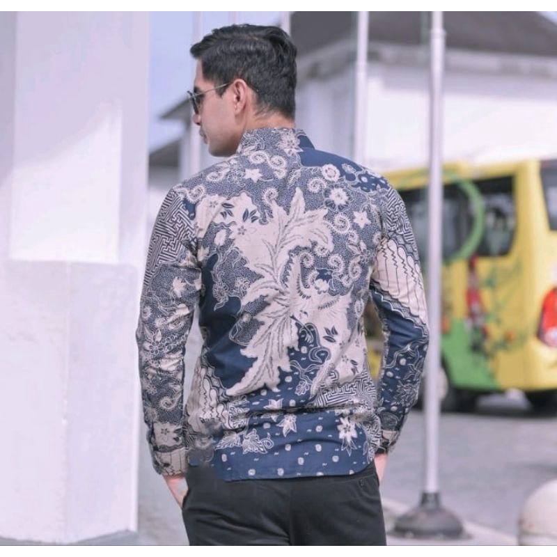 kemeja batik premium pria dewasa lengan panjang slimfit lapis furing kemeja kondangan remaja pria