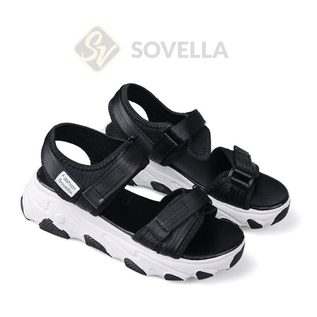 SOVELLA Seojin Sepatu Sandal Tali Sendal Wanita Import-3